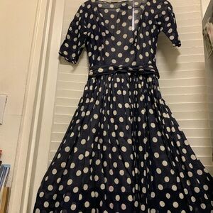 Authentic Vintage 1950s Suzy Perette New York Polka Dot Dress